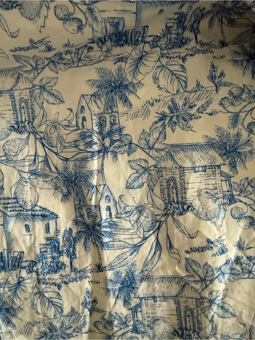 Blue Printed V‑Neck Maxi Dress - Picture 10 of 10
